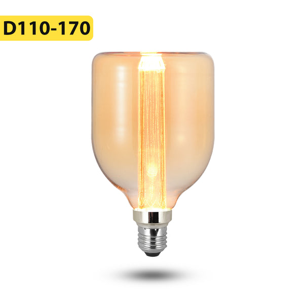 Vintage E27 LED-lamp 3W, niet dimbaar, decoratieve schroeflamp - 5619 – Vorm 7