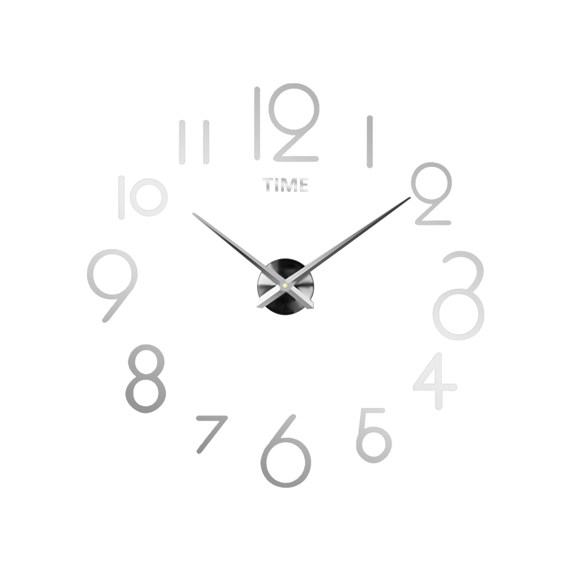 frameless wall clock