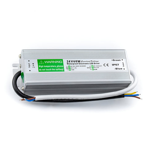 IP67 DC 24V 60W LED Driver Constant Voltage Power Supply Transformer ~3304