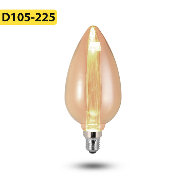 Vintage E27 LED-lamp 3W, niet dimbaar, decoratieve schroeflamp - 5619 – Vorm 10