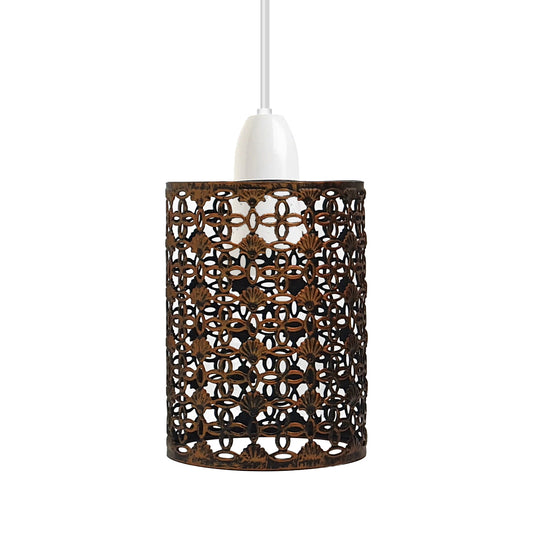Modern Retro Style Drum Metal Ceiling Pendant Lampshade ~2430