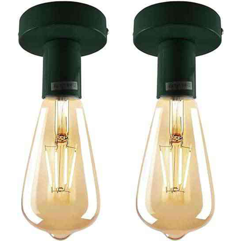 Portalámparas vintage para techo, montaje empotrado, ~5748