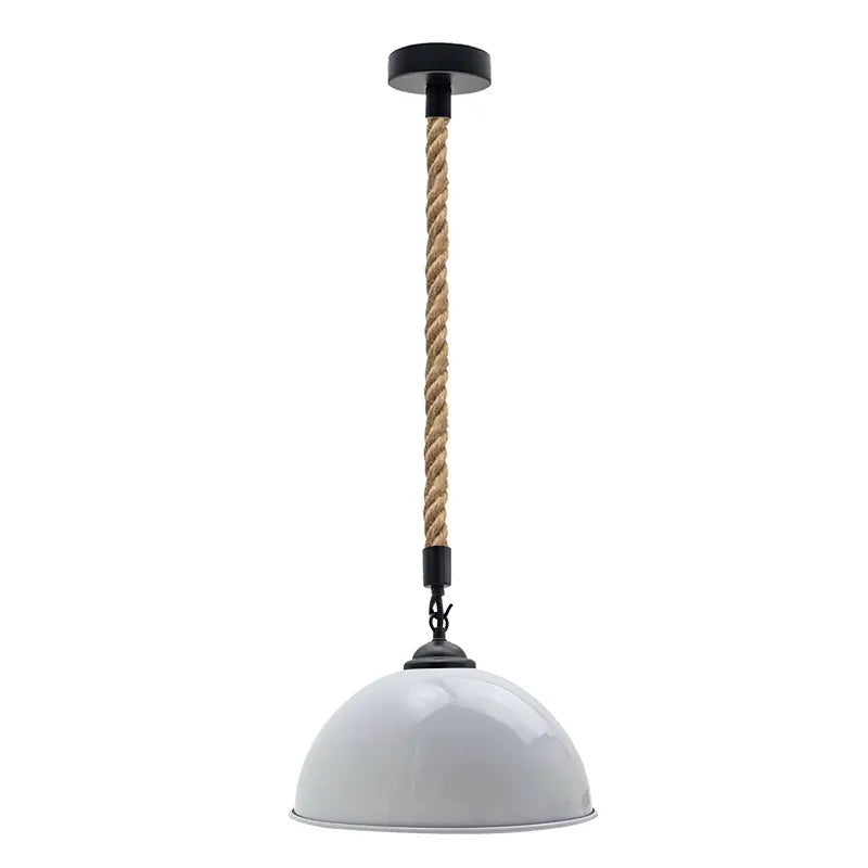 white Metal Dome Shade Ceiling Pendant Lamp