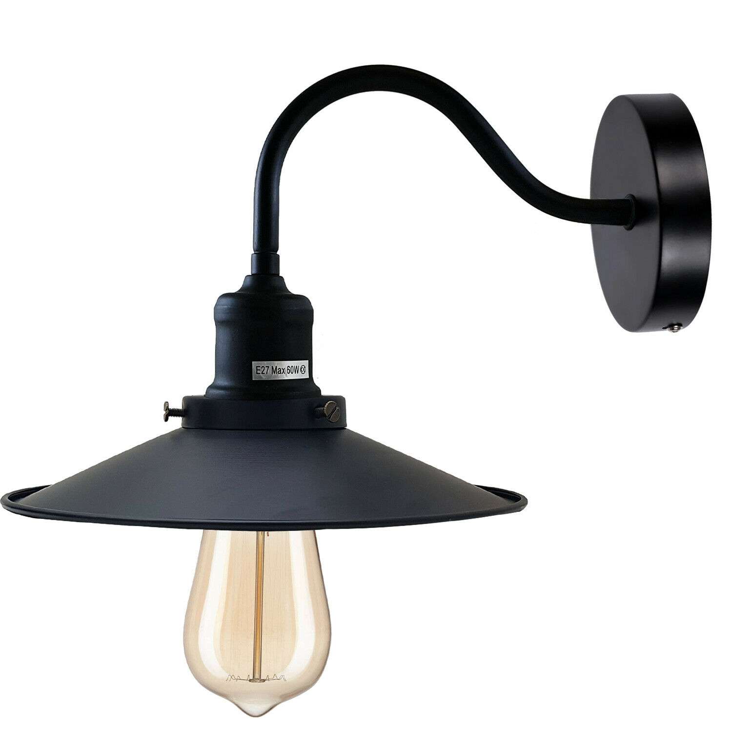 Wall lamp Wall sconce Wall light Flat ceiling light shade Lamp Shade Satin Nickel Lamp metal lamp shade wall sconce wall lights neck light picture lights for wall bathroom wall light lights for bedroom light shade lamp shade swan neck goose neck e27 wall lamp led light outdoor wall lights home decor light bathroom light fitting warm light bulb led bulb bedroom light shades vanity lights metal lampshade retro vintage industrial satin nickel wall sconce light flat lampshade