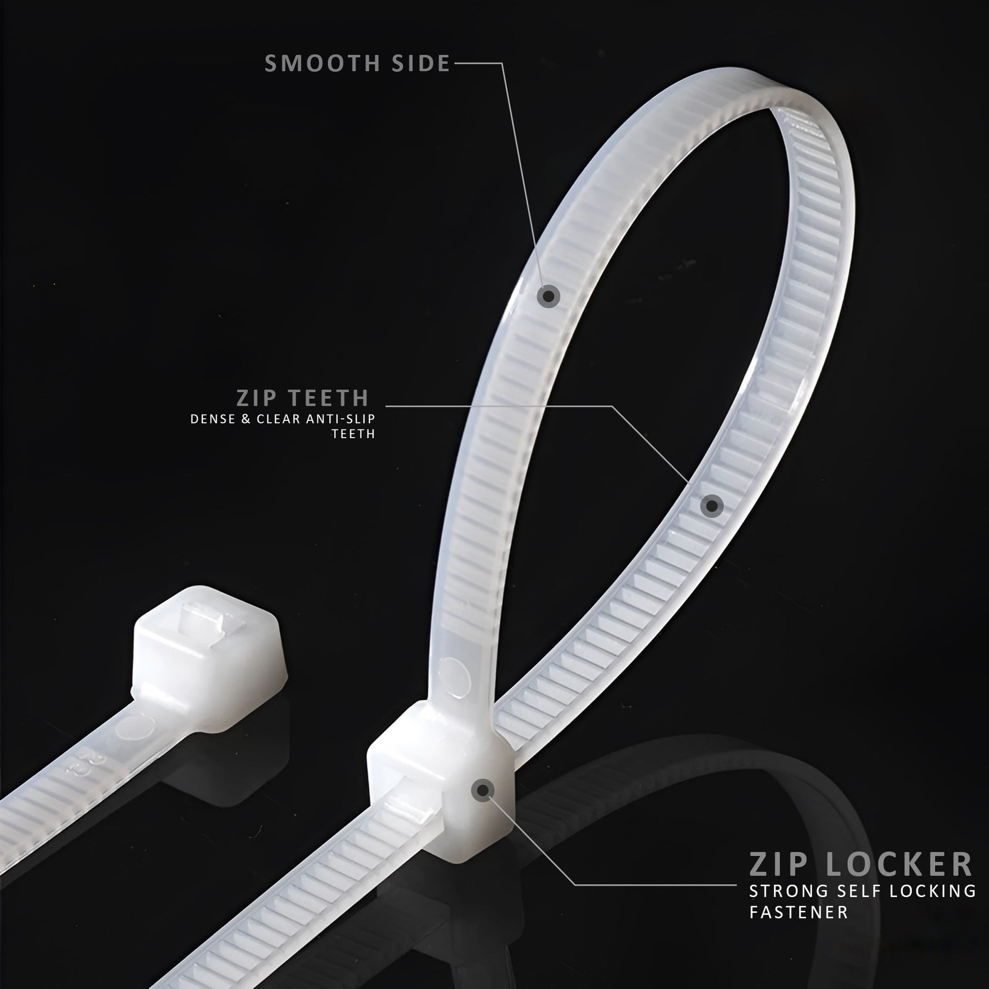 Indoor outdoor cable ties