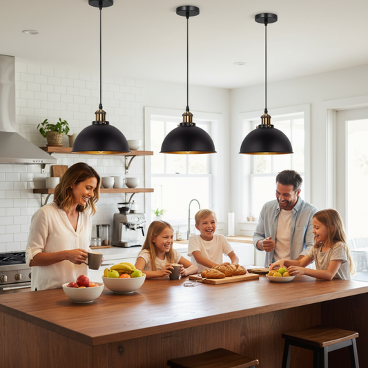 3 PCs Single Pendant Light E27 Metal ~6150