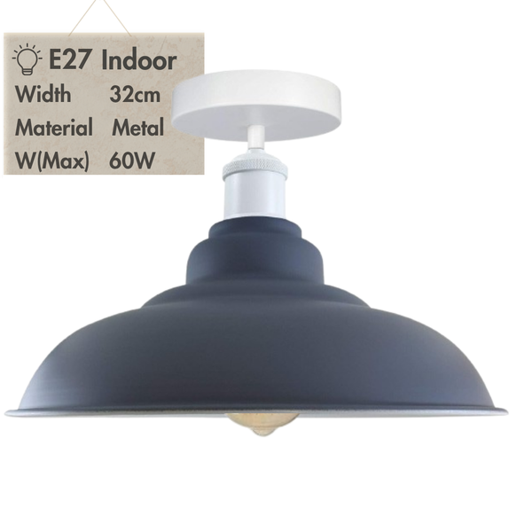 Semi Flush Mount Ceiling Light ~6172 – Grey / No