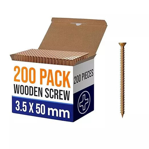 Zelftappende houtschroeven met platte kop ~5382