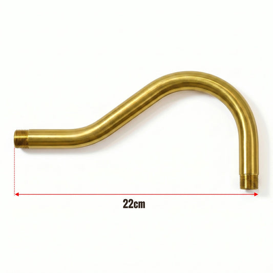 Zwanenhalsbocht buisfitting Metaal 20mm Buitendraad -5653