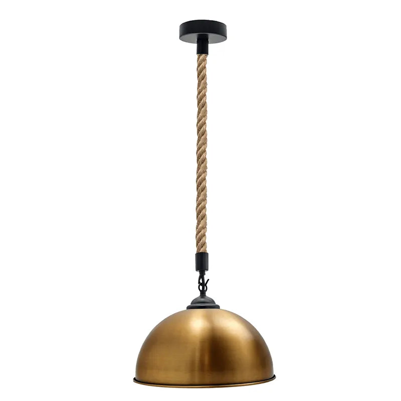 Yellow brass Metal Dome Shade Ceiling Pendant Lamp