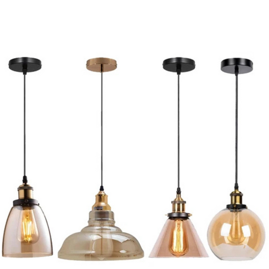 Modern Ceiling Pendant Light Fitting Suspended Pendant Glass Shade ~6019