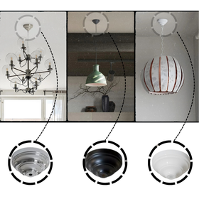 Ceiling Rose Front Fitting Metal Plate Light Fitting ~5527