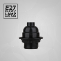 Black Vintage Bakelite Lamp Bulb Holders Edison Screw E27 Light Socket Holder ~5720
