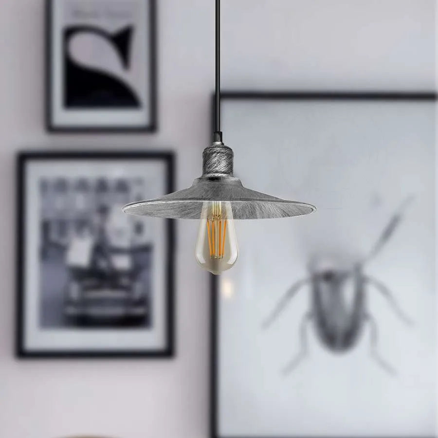 flat cone shade ceiling pendant light