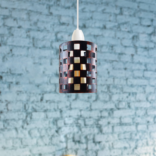 Industrial Ceiling Pendant Light Lampshade Rustic Modern Pattern Easy Fit Shade~2004