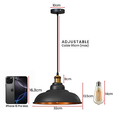 adjustable cable metal pendant lamp