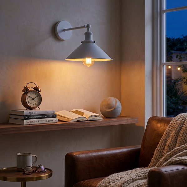 Nordic Plug In Wall Light Sconce With Shade And Dimmer Switch E27 ~1279 – Without Plug in Lamp / With Bulb