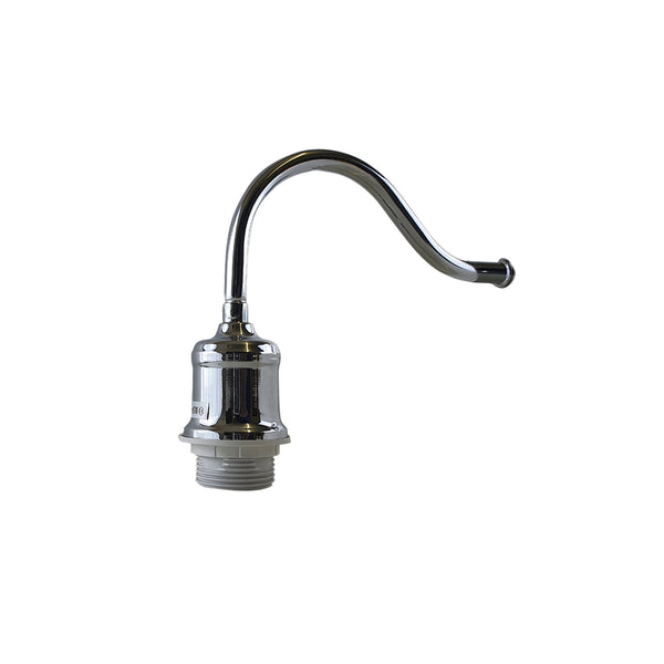 Retro Wall Light Holder Swan Neck Wall Scone ~1439 – Chrome