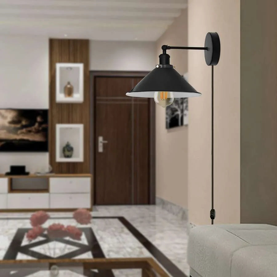 plug in wall light for living room