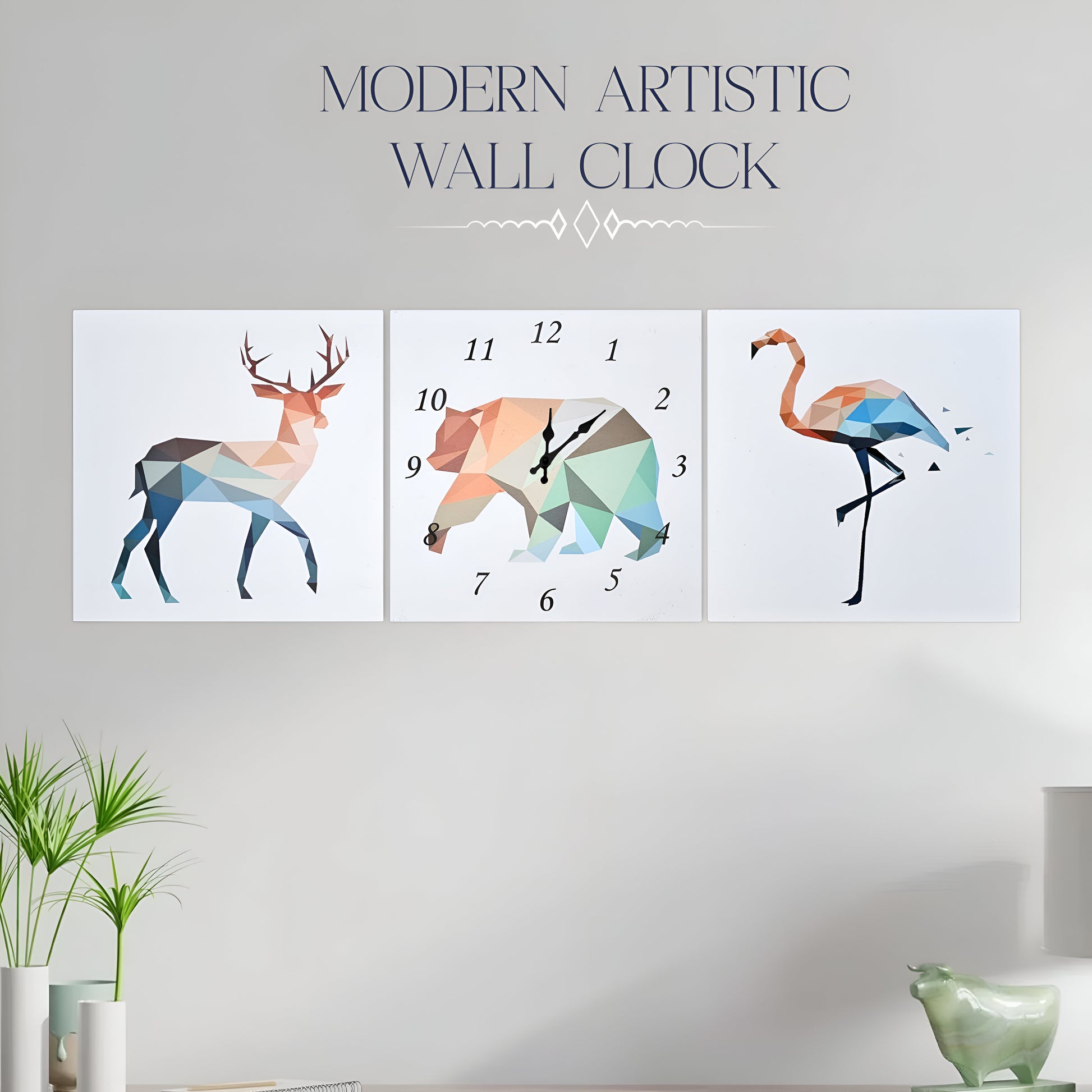  Flamingo Animal Wall Clock 