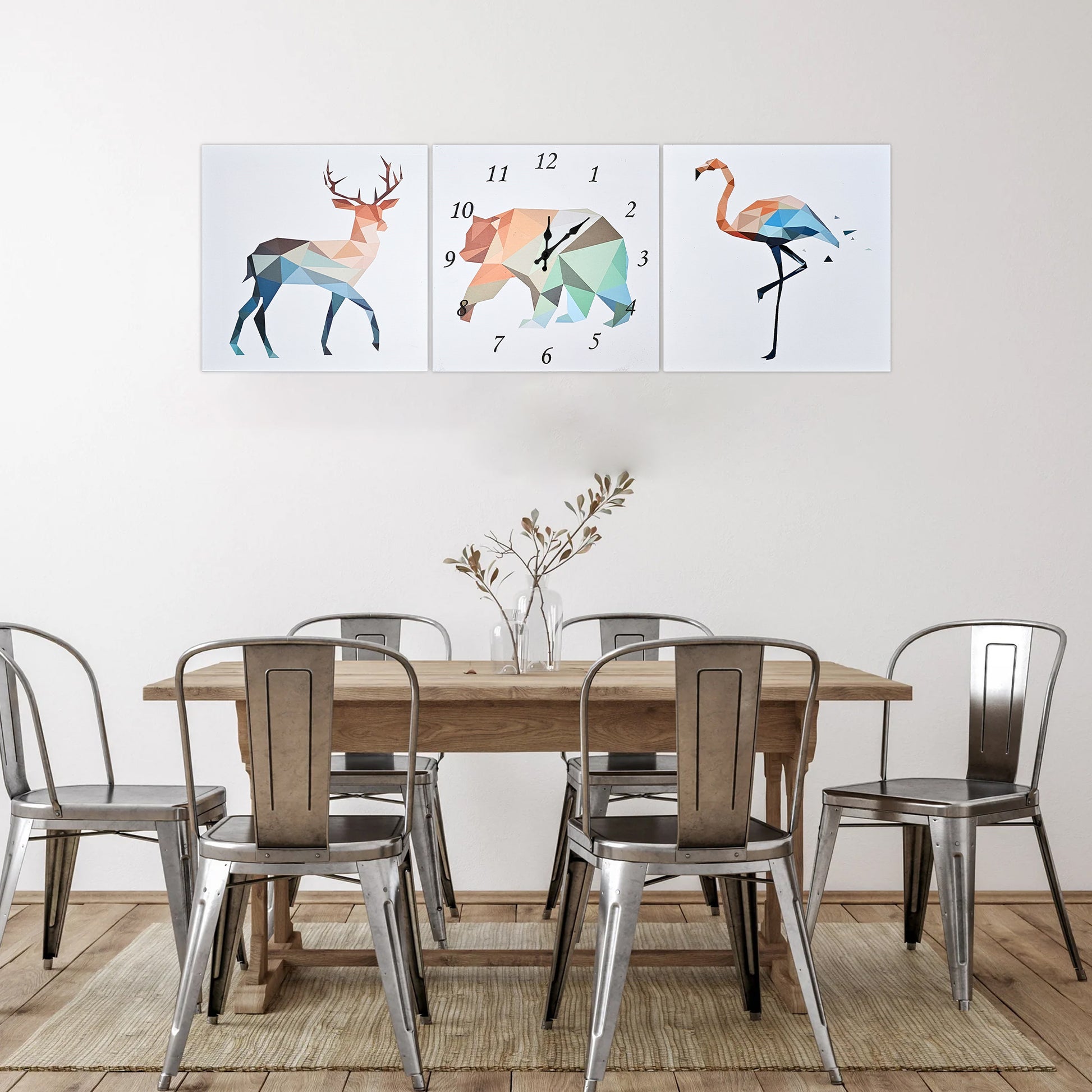 Painting Poster Decorative Clock