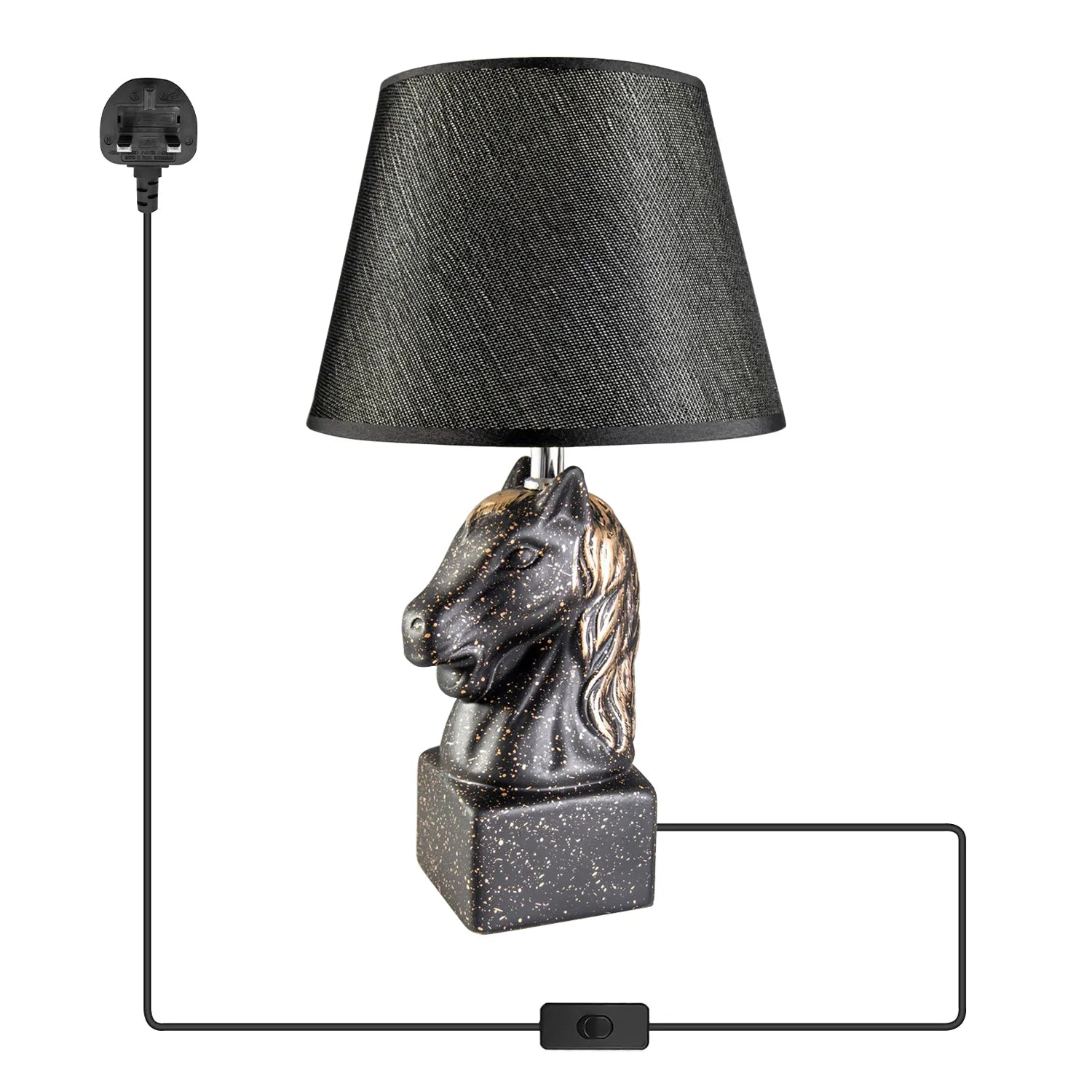 lamp desk lamp table lamp Plug in table lamp shade Horse table lamps for living room bedside lamp table lamps for living room lampshade fabric  table lamps standard lamps living room kitchen table bedside table lamp lamp shades for table lamps lamps, bases & shades Horse Head Bedside Table Lamp