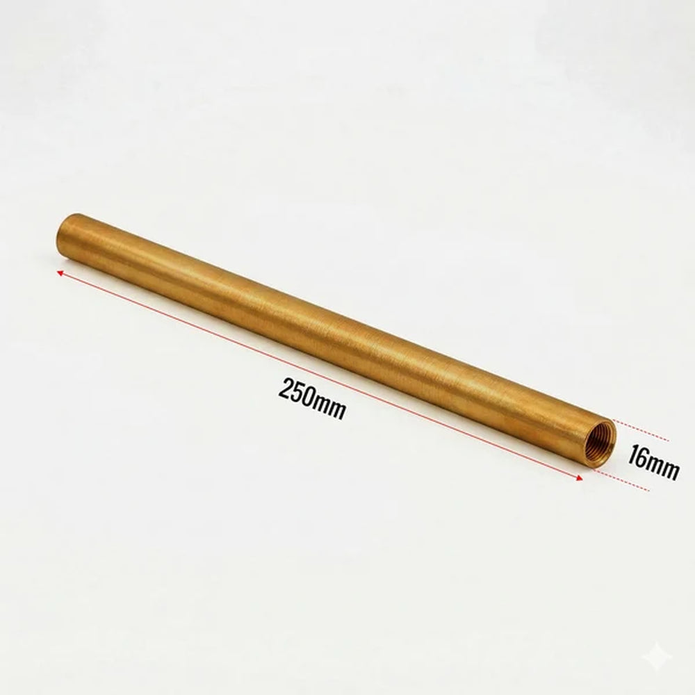 brass M16 female thread extension pipe, 250mm long