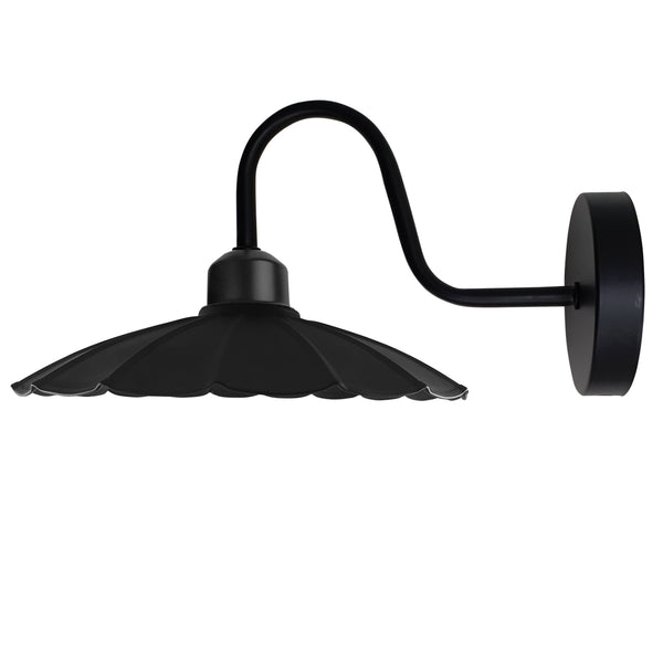 Rustic Wall Light For Living Room ~1214 – Black / Without Bulb