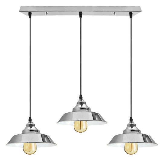 chrome pendant light for kitchen island