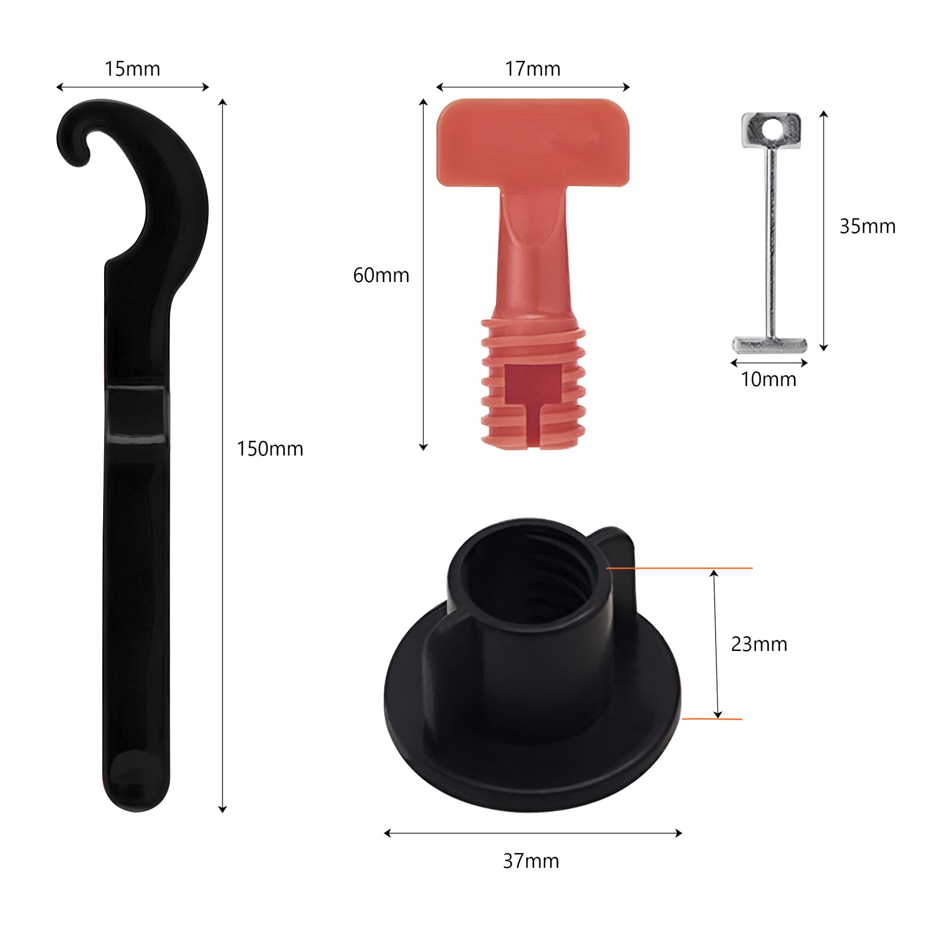 T-Shape Kit Reusable Leveler Wrenches  