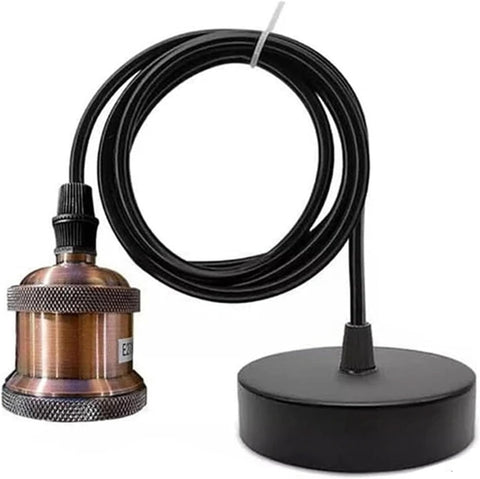 Industrial Metal E27 Lamp holder Ceiling pendant light Fixture ~6038