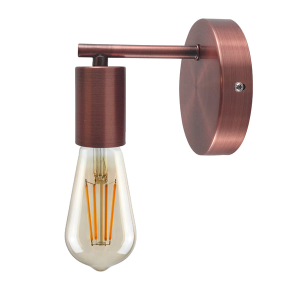 Indoor Retro Sconce Wall Light Fitting Fixture ~1616 – Copper / No