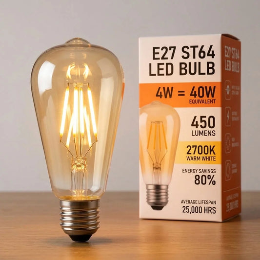 E27 4W Dimmable Retro Filament LED Edison Decorative Bulb ~3239