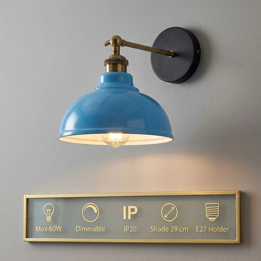 Lámpara de pared tipo domo ~1220
