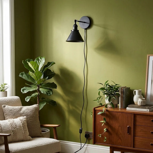 4m plug-in ø18cm bedside reading sconce wall sconces ~6970