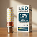 B22 Bajonet 12W LED-maïslamp met hoog vermogen, 3 kleuren licht ~5332