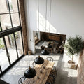 2m Drop Pendant Light Long For High Ceilings ~6728