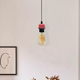 Paquete de 10 lámparas colgantes modernas vintage E27 con soporte Edison ajustable, ~5975