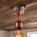 Industrial 20mm Conduit Ceiling Light Fitting E27 Metal Lamp Holder~ 6006