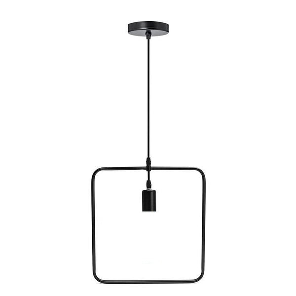 Geometric Minimalist Pendant Light E27 Metal ~5970 – Square