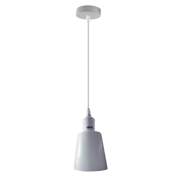 Single Small Lamp Shade Hanging Light ~5347 – White / Yes