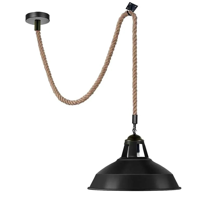 Rope Ceiling Hanging Pendant Light without bulb