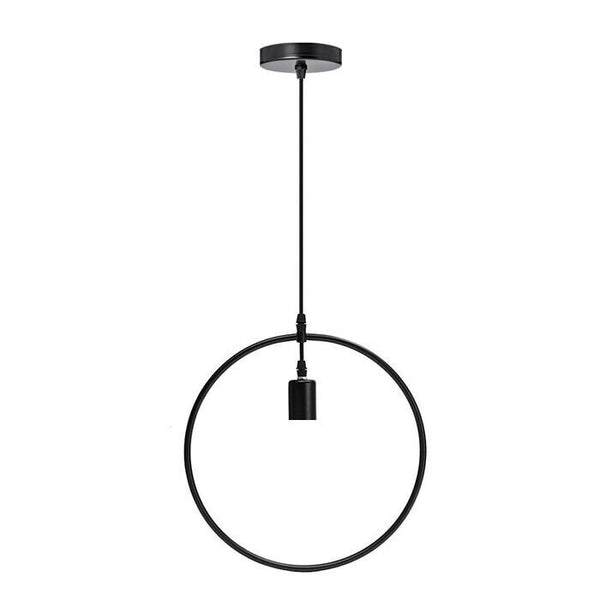 Geometric Minimalist Pendant Light E27 Metal ~5970 – Round