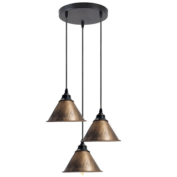 Vintage Industrial Metal Pendant Light Shade for Retro Ceiling Lamps~5747 – No