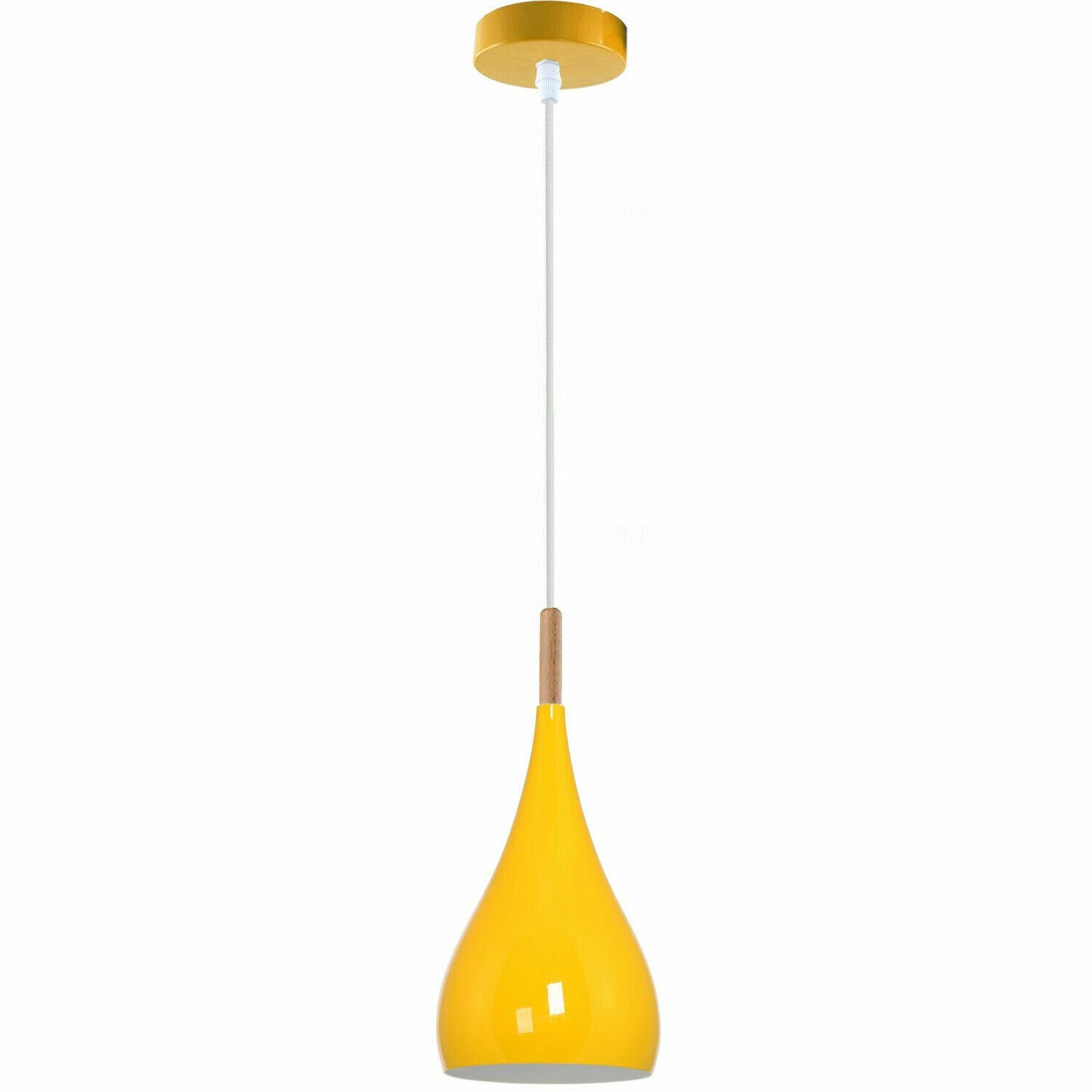 yellow single hanging pendant lights