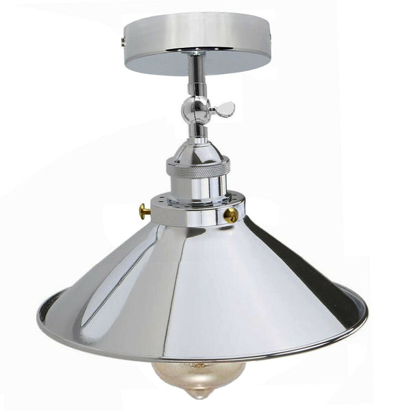 Lámpara de techo industrial retro empotrada con pantalla cónica LED E27 ~ 5704 – Sí