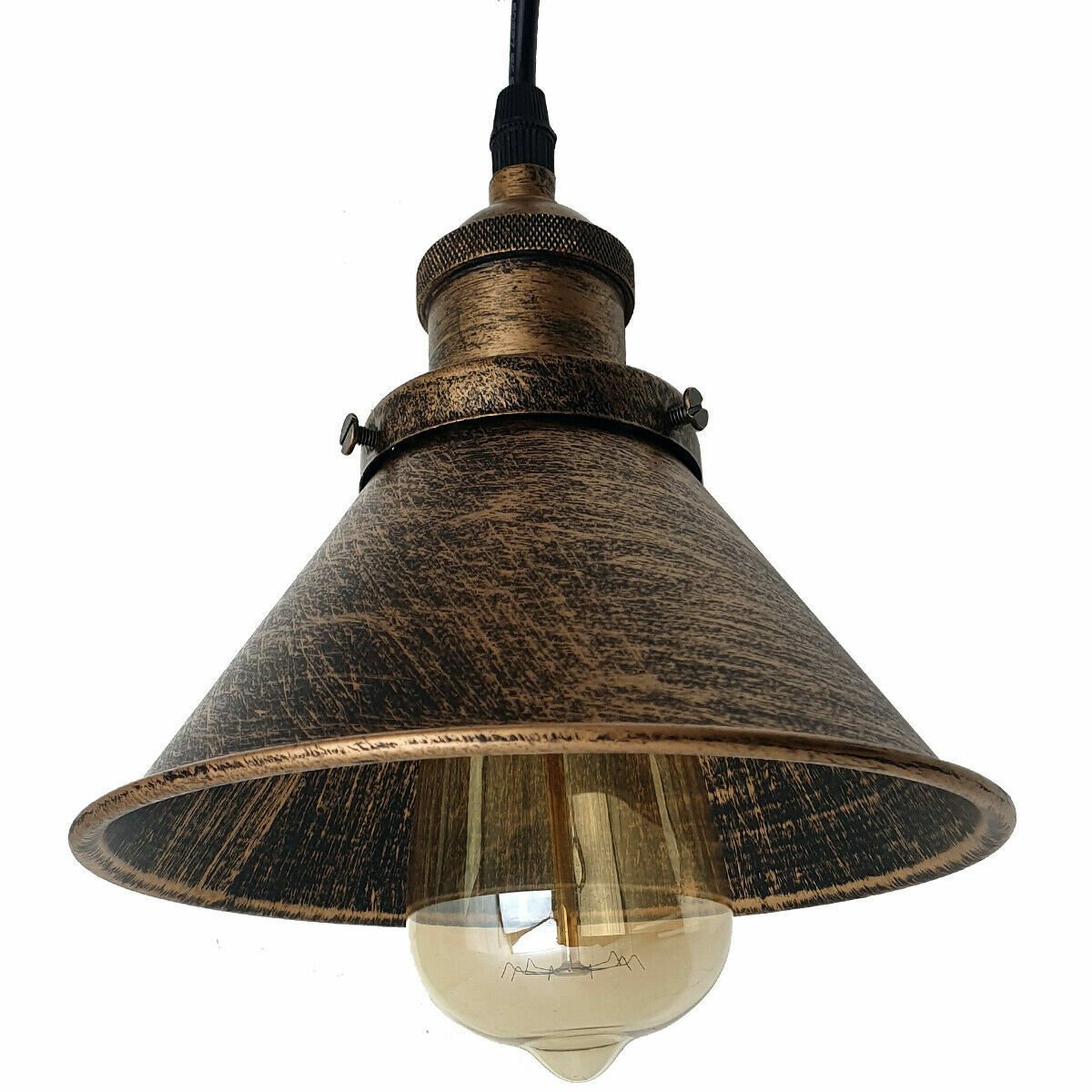 Brushed copper ceiling pendant light 