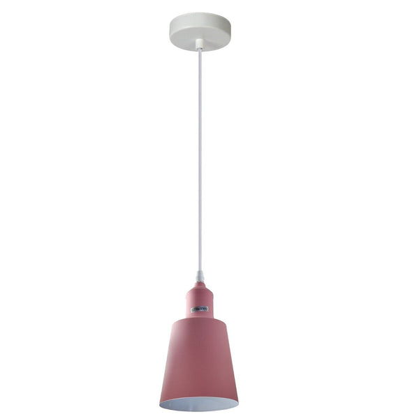 Single Small Lamp Shade Hanging Light ~5347 – Pink / Yes