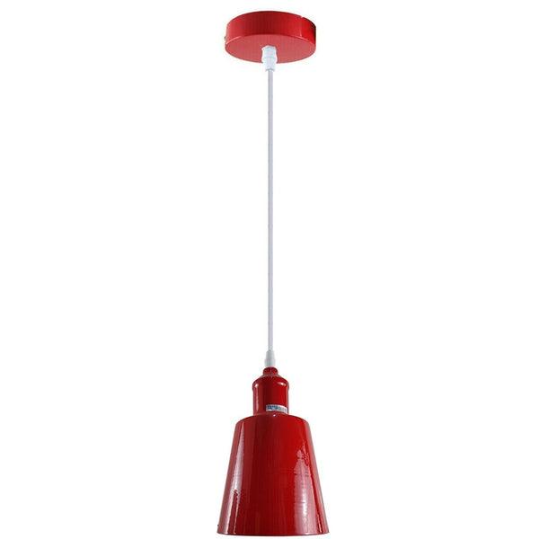 Single Small Lamp Shade Hanging Light ~5347 – Red / Yes