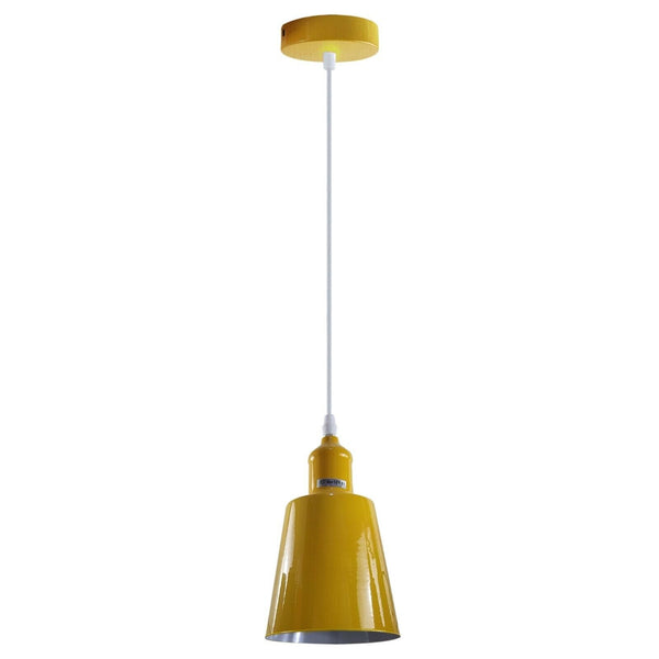Single Small Lamp Shade Hanging Light ~5347 – Yellow / Yes